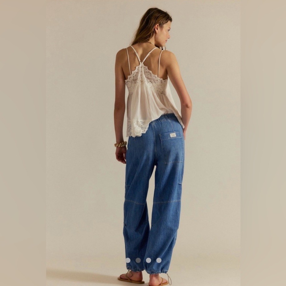 We The Free Logan Cinched Cargo Jeans in Harper - Picture 2 of 4